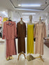 Women Casual Collar Down Shirts With Long Maxi Dress Sets